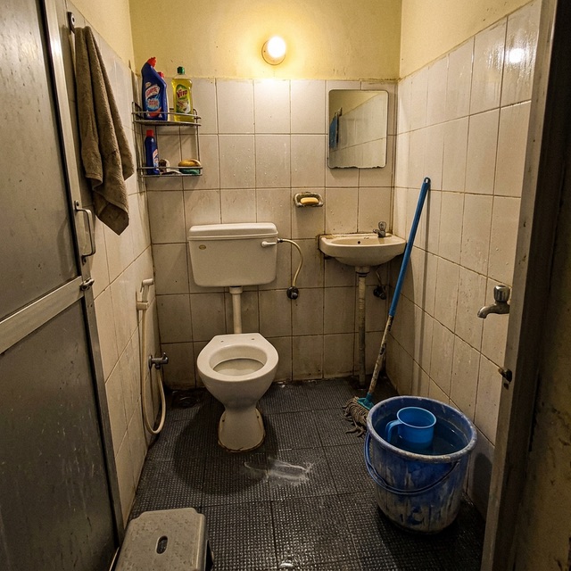Full bathroom after deep cleaning