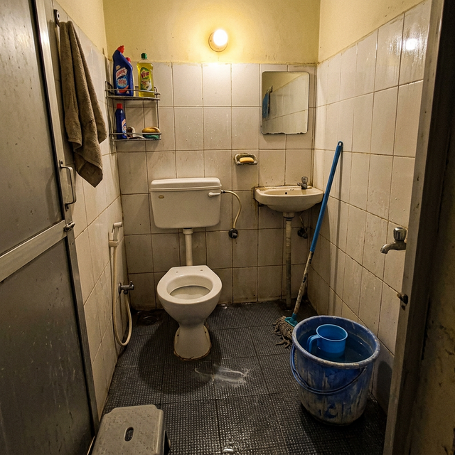 Full bathroom after deep cleaning