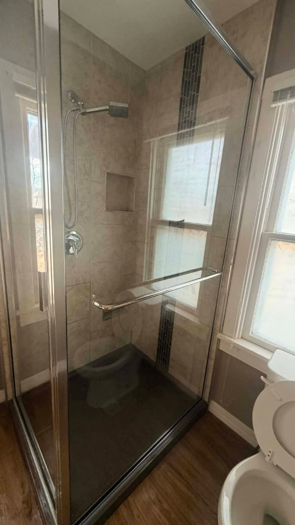 Shower after cleaning